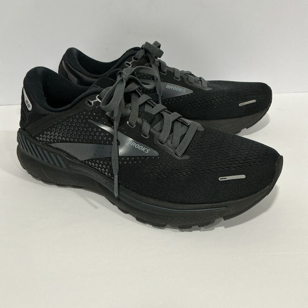 Brooks Adrenaline GTS 22 Womens Running Shoes Black Athletic Sneakers Size 10 B